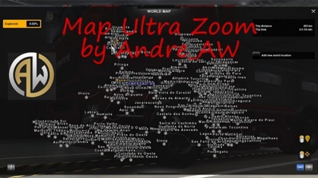 ETS2 - Map Ultra Zoom (1.42.x)