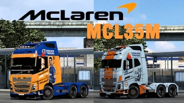ETS2 - McLaren F1 MCL35M Gulf Special Skin for FH2012 V1.0 (1.42.x)