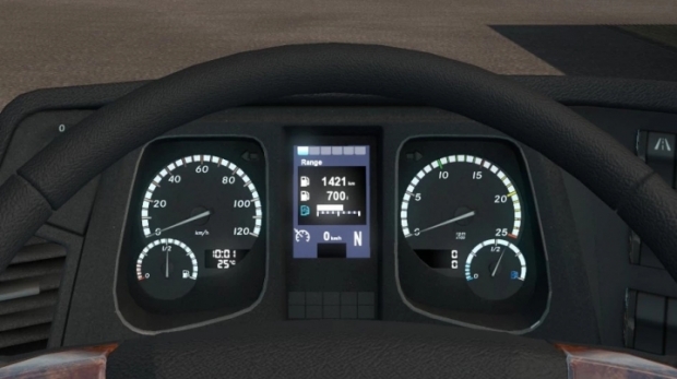 ETS2 - Mercedes-Benz New Actros Corrected Gauges (1.43.x)