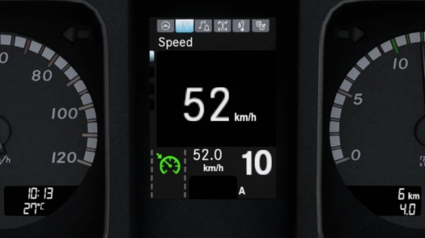ETS2 - Mercedes-Benz New Actros Realistic Dashboard Computer V1.1 (1.42.x)