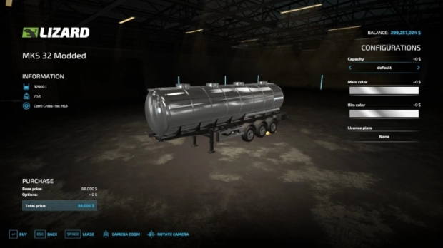 FS22 - MKS32 Modded Multi Liquid Tanker V1.0.0.2
