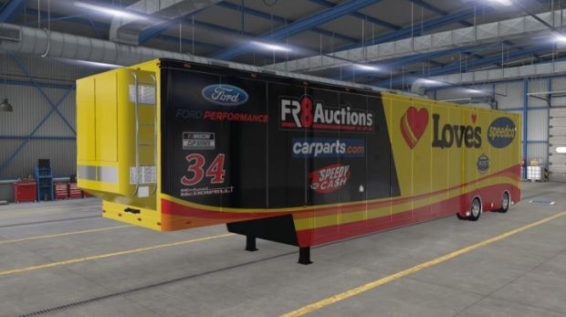 ATS Nascar Featherlite Trailer Skins X American Truck Simulator Mods Club