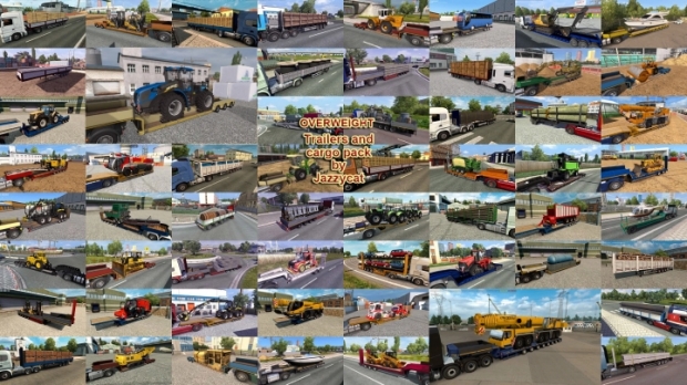 ETS2 - Overweight Trailers and Cargo Pack V9.9.3 (1.42.x)
