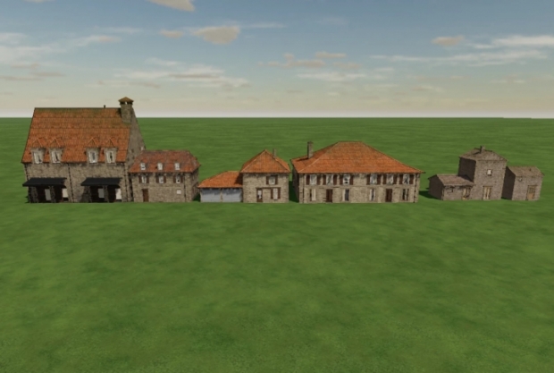 FS22 - Pack I3D Map FR Maison, Props, Panneaux V1.0