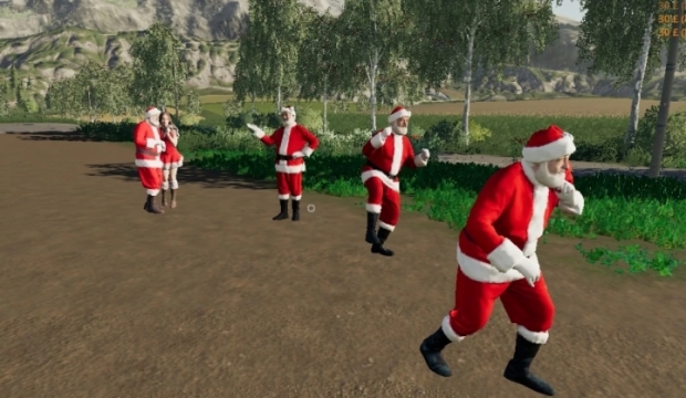 FS19 - Placeable Santa Claus V1.0