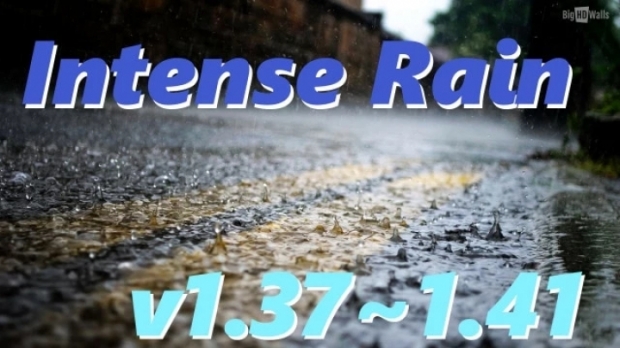 ETS2 - Realistic Intense Rain V2.2 (1.42.x)