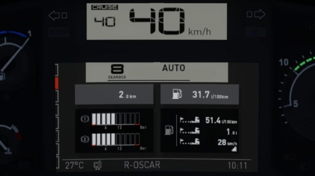 ETS2 - Renault T (+Evolution) Realistic Dashboard Computer V1.1 (1.42.x)