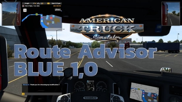 ETS2 - Route Advisor Blue V1.0 (1.42.x)