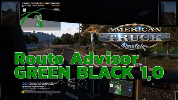 ATS - Route Advisor Green Black V1.0 (1.42.x)