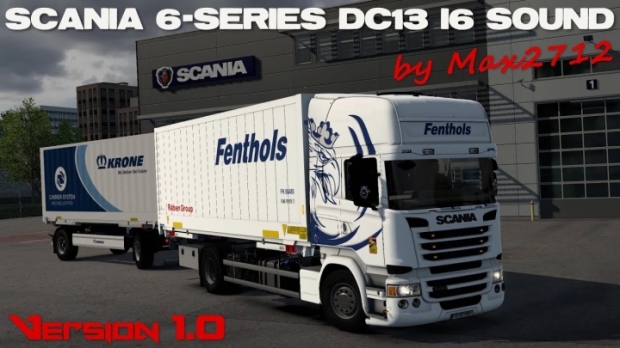 ETS2 - Scania 6-Series DC13 I6 Sound V1.0 (1.42.x)