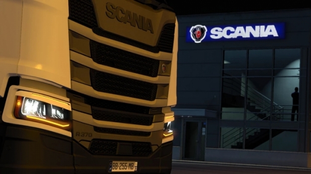 ETS2 - Scania NTG Orange DRL V1.5 (1.42.x)