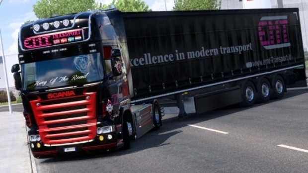 ETS2 - Scania R RJL EMT Transport Combo Skin V1.0 (1.42.x)