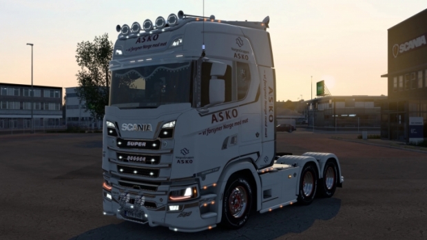 ETS2 - Scania S Asko Paintjob V1.0 (1.42.x) | Euro Truck Simulator 2 ...