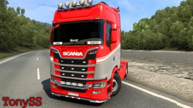 ETS2 - Scania S LavaRed Skin (1.42.x)