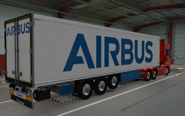 ETS2 - SCS Trailer Krone Cool Liner Airbus Skin (1.42.x)