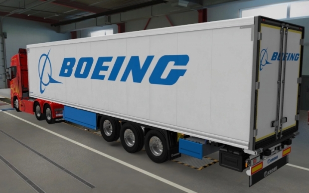 ETS2 - SCS Trailer Krone Cool Liner Boeing Skin (1.42.x)