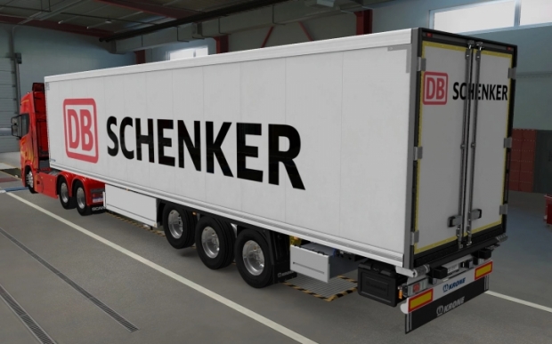 ETS2 - SCS Trailer Krone Cool Liner DB Schenker Skin (1.42.x)