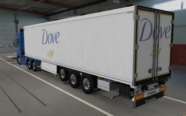 ETS2 - SCS Trailer Krone Cool Liner Dove Skin V1.0 (1.43.x)