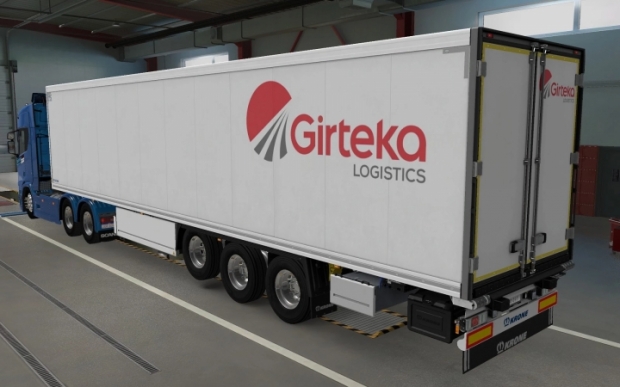 ETS2 - SCS Trailer Krone Cool Liner Girteka Logistics 1.0 Skin (1.43.x)