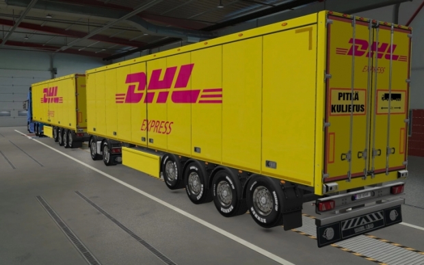 ETS2 - SCS Trailers DHL Express Skin (1.43.x)