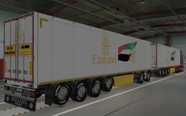 ETS2 - SCS Trailers Emirates Skin (1.43.x)