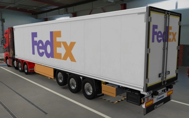ETS2 - SCS Trailers Krone Cool Liner Fedex Skin (1.43.x)