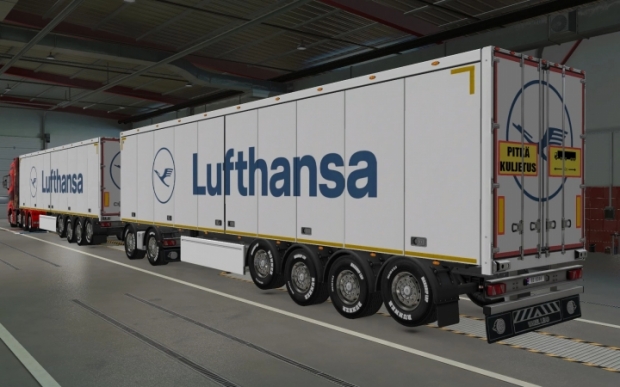 ETS2 - SCS Trailers Lufthansa Skin V1.0 (1.43.x)