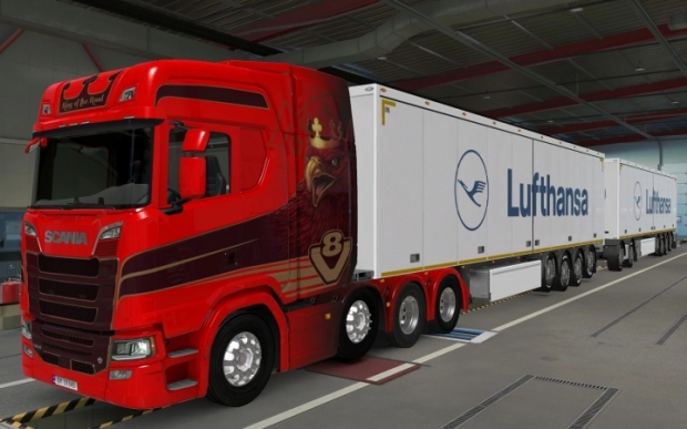 ETS2 - SCS Trailers Lufthansa Skin V1.0 (1.43.x) | Euro Truck Simulator ...