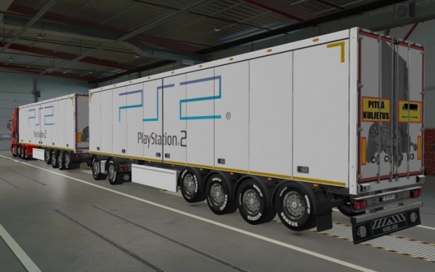 ETS2 - SCS Trailers Play Station 2 Skin (1.43.x) | Euro Truck Simulator ...