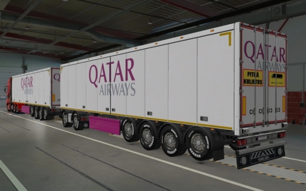 ETS2 - SCS Trailers Qatar Airways Skin (1.43.x)