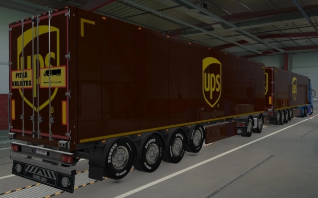 ETS2 - SCS Trailers UPS Skin (1.43.x)