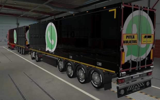 ETS2 - SCS Trailers Whatsapp 1.0 Skin (1.43.x)