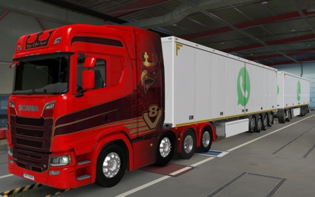 ETS2 - SCS Trailers Whatsapp 2.0 Skin (1.43.x)