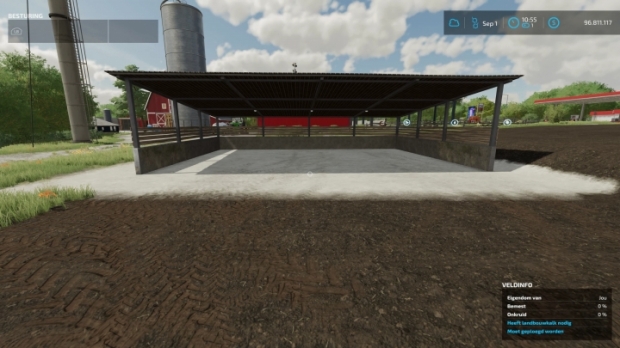 FS22 - Small Open Shed V1.0