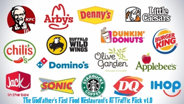 ATS - The Godfathers Fast Food Restaurants Ai Traffic Pack V1.0 (1.42.x)