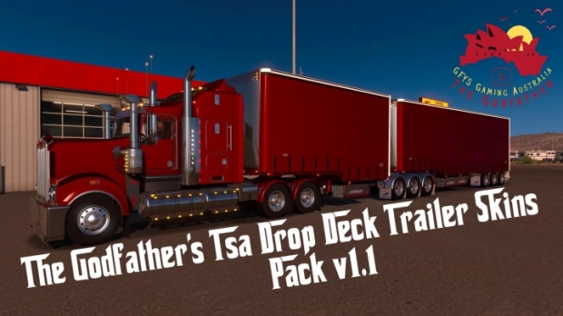 ATS - The Godfathers TSA Drop Deck Trailer Skins Pack V1.1 (1.42.x)