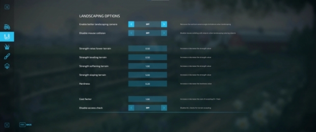 FS22 - Advanced Game Play Settings V0.1.1.0