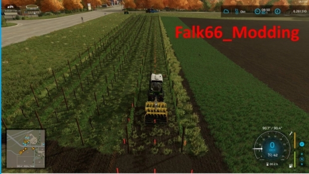 FS22 - Agrisam Disc O Vigne Subsoiler Working Width Set at 3.6M V1.1