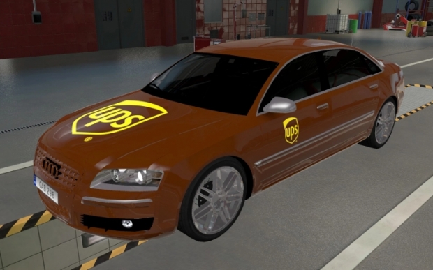 ETS2 - Audi A8 D3 UPS 1.0 Skin (1.43.x)