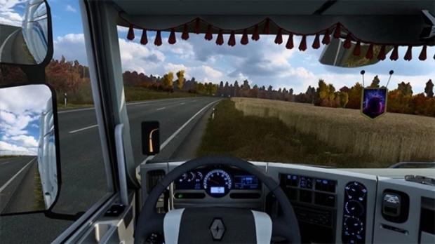 ETS2 - Blue Dashboard and White Interior V1.0 (1.43.x)