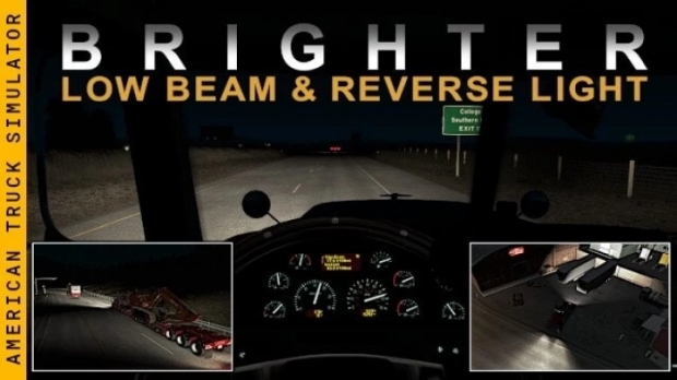 ATS - Brighter Low Beam & Reverse Lights V1.2.3 (1.43.x)