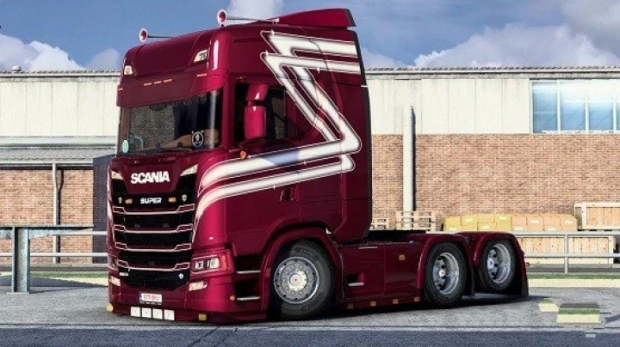 ETS Changeable Metallic Paintjob For The Scania NG X Euro