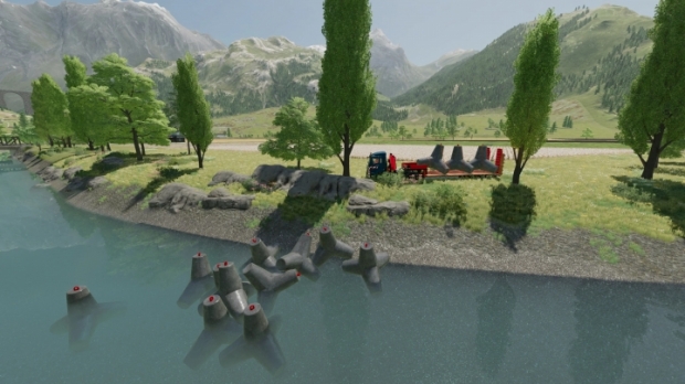 FS22 - Concrete Wavebraker V1.0