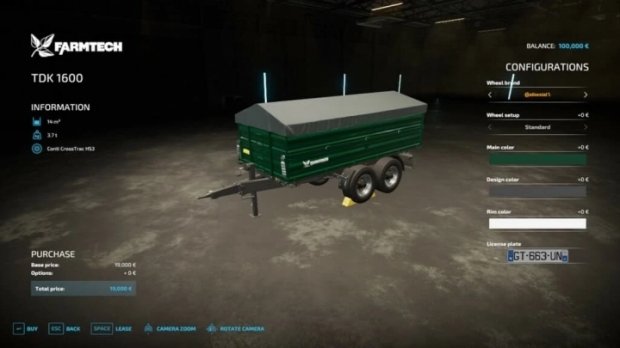 FS22 - Farmtech TDK 1600 V1.0