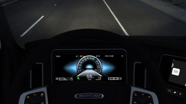 ETS2 - Freightliner Cascadia 2020 Boardcomputer ETA V1.0 (1.43.x)