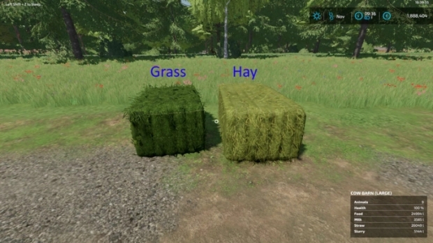 FS22 - Grass Bales V1.0
