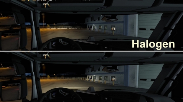 ETS2 - Headlight Options (Led + Xenon) for New Light System (1.43.x)