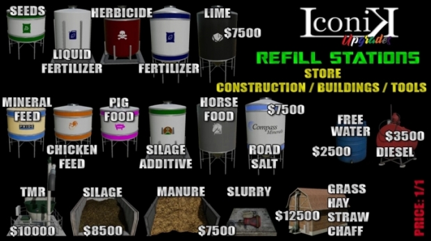 FS22 - Iconik Refill Stations V1.1