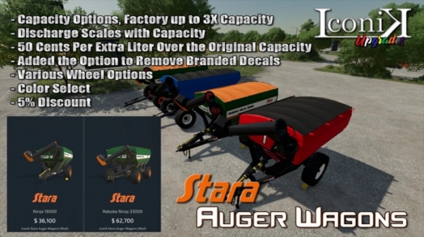 FS22 - Iconik Stara Auger Wagons V1.0