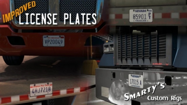ATS - Improved Licence Plates V1.6 (1.43.x)